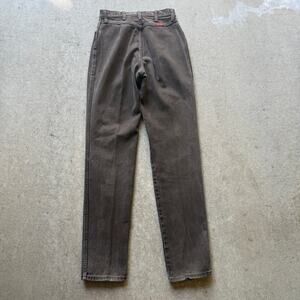 Women's Vintage 80's Wrangler Faded Brown Western High Denim Jeans Sz 27 x 34